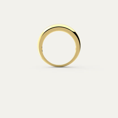 Bold Dome Ring – 18K Gold Plated Band Styled for Solo Wear or Stacking, by Goldmacher