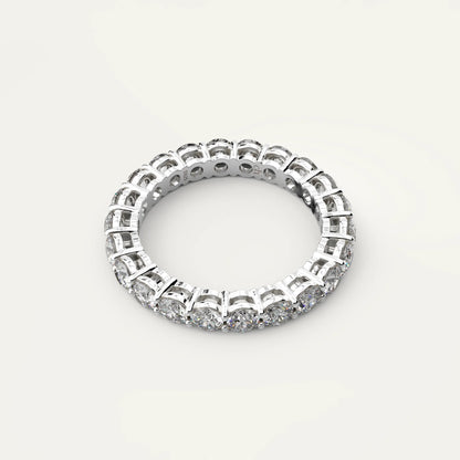 Goldmacher Ethereal 925 Silver 2.2ct Moissanite Eternity Band – Timeless Elegance for Anniversaries, Promises, or Symbolic Gifts.